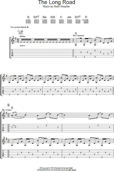 open zoom image for The Long Road (from Cal) - Guitar TAB, New, Main
