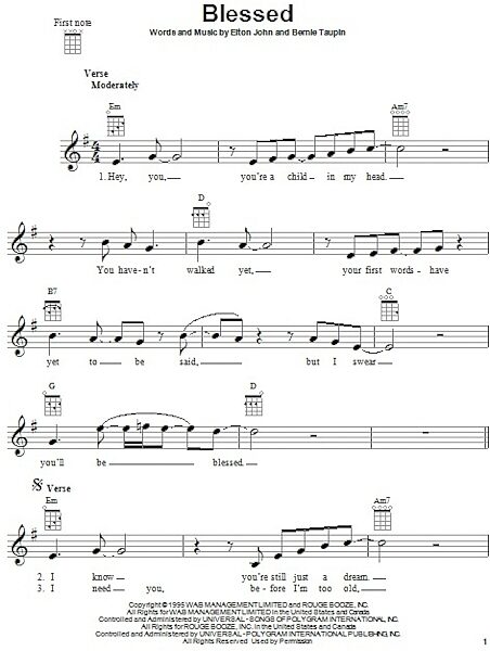 open zoom image for Blessed - Ukulele, New, Main