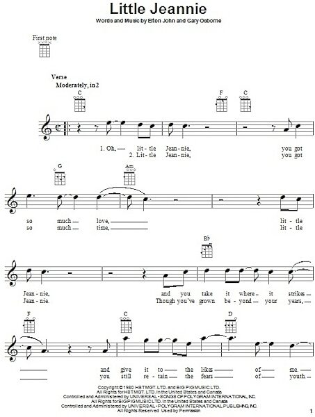 open zoom image for Little Jeannie - Ukulele, New, Main