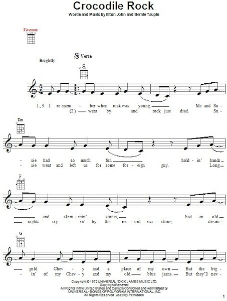 open zoom image for Crocodile Rock - Ukulele, New, Main