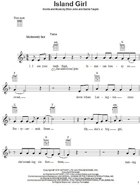 open zoom image for Island Girl - Ukulele, New, Main
