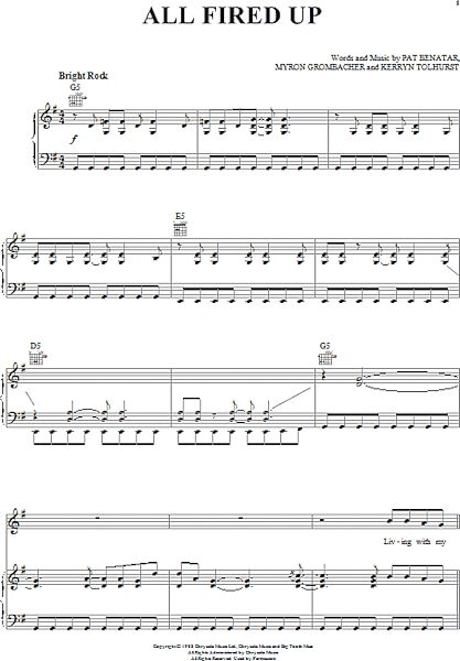 open zoom image for All Fired Up - Piano/Vocal/Guitar, New, Main