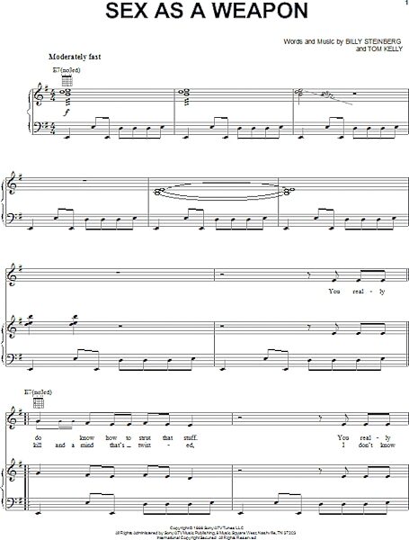 open zoom image for Sex As A Weapon - Piano/Vocal/Guitar, New, Main