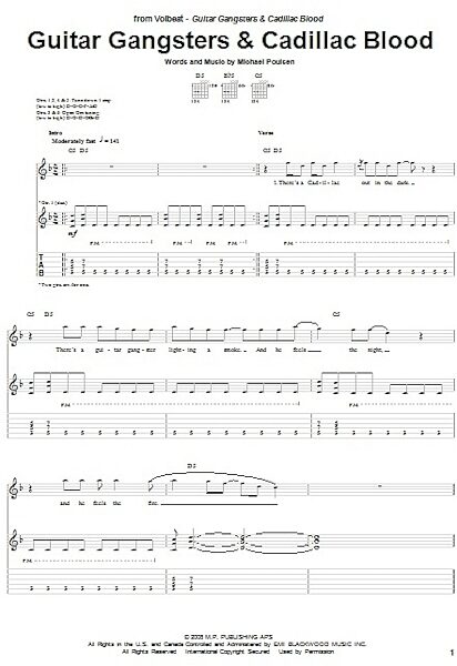open zoom image for Guitar Gangsters & Cadillac Blood - Guitar TAB, New, Main
