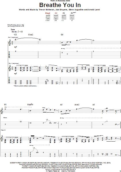 open zoom image for Breathe You In - Guitar TAB, New, Main