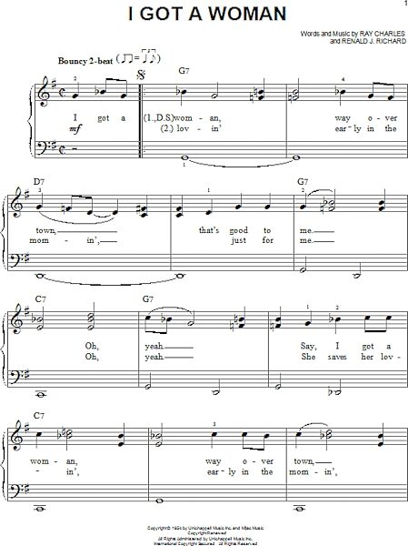 open zoom image for I Got A Woman - Easy Piano, New, Main