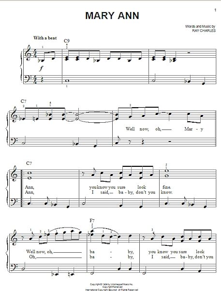 open zoom image for Mary Ann - Easy Piano, New, Main