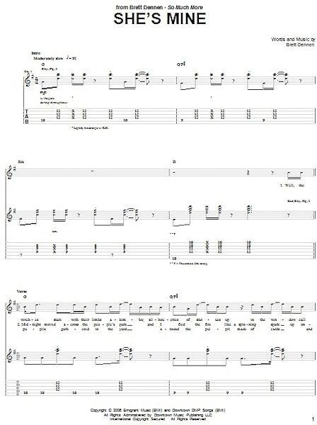 open zoom image for She's Mine - Guitar TAB, New, Main