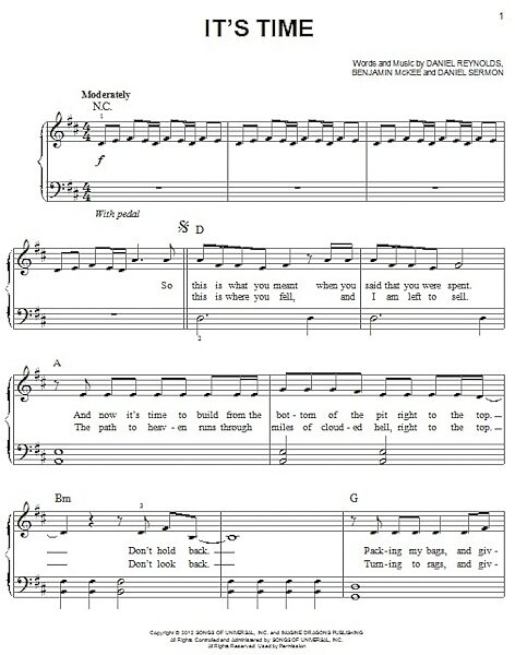 open zoom image for It's Time - Easy Piano, New, Main