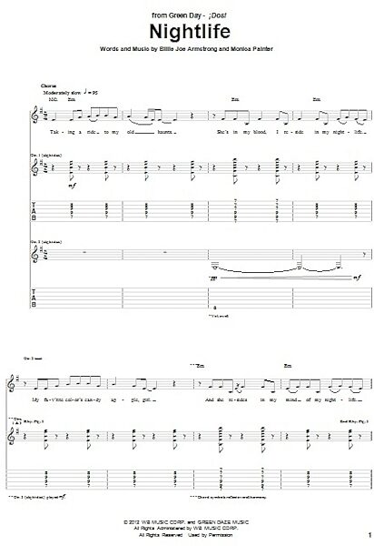 open zoom image for Nightlife - Guitar TAB, New, Main