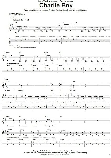 open zoom image for Charlie Boy - Guitar TAB, New, Main