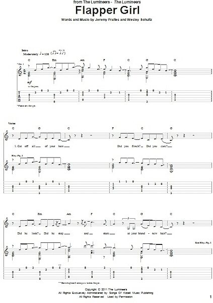 open zoom image for Flapper Girl - Guitar TAB, New, Main