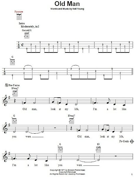open zoom image for Old Man - Ukulele, New, Main