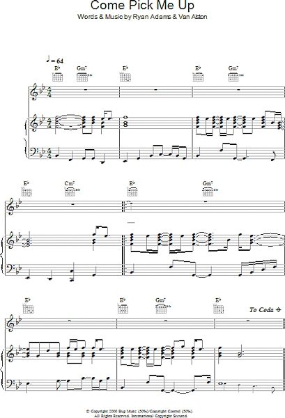 open zoom image for Come Pick Me Up - Piano/Vocal/Guitar, New, Main