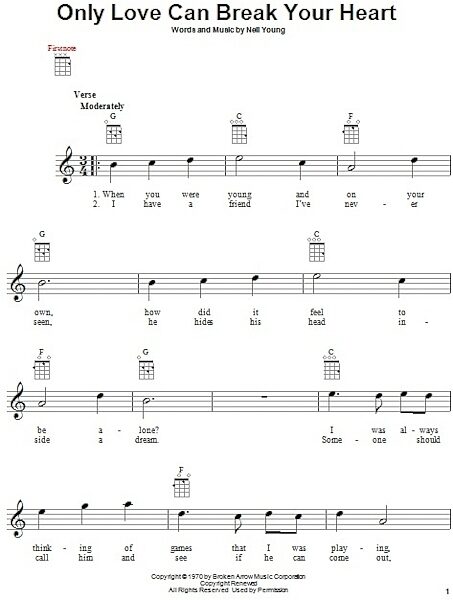 open zoom image for Only Love Can Break Your Heart - Ukulele, New, Main