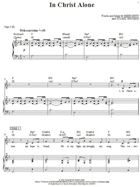 open zoom image for In Christ Alone - Piano/Vocal/Guitar, New, Main