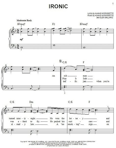 open zoom image for Ironic - Easy Piano, New, Main