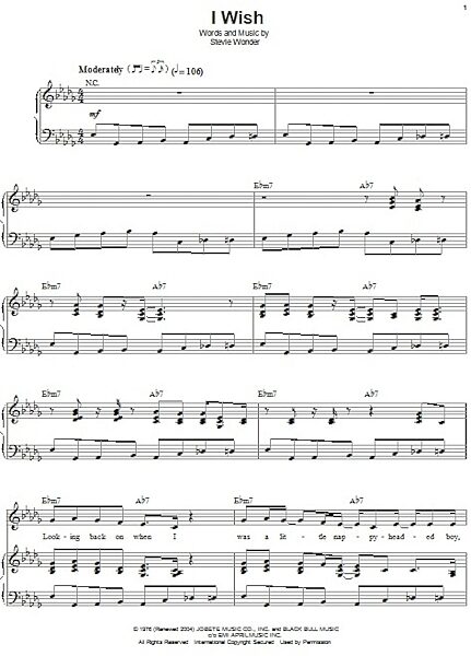 open zoom image for I Wish - Piano Vocal, New, Main