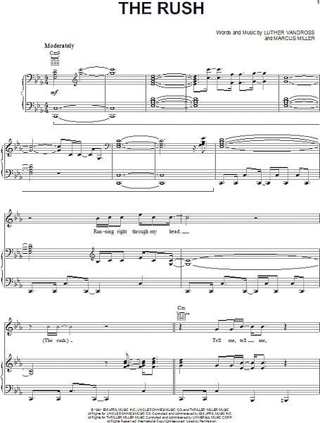 open zoom image for The Rush - Piano/Vocal/Guitar, New, Main