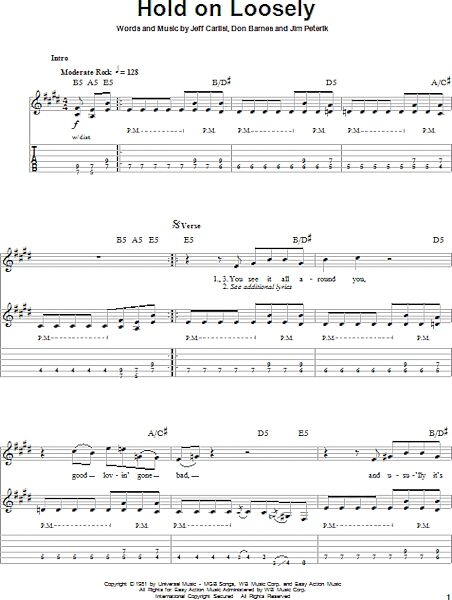 open zoom image for Hold On Loosely - Guitar Tab Play-Along, New, Main