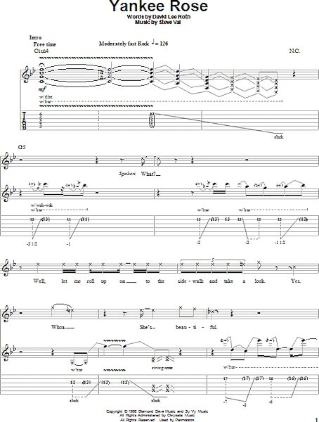 open zoom image for Yankee Rose - Guitar Tab Play-Along, New, Main