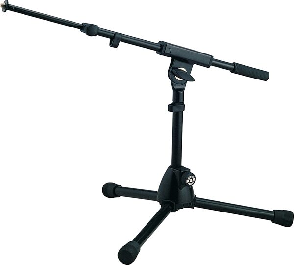 open zoom image for K&M 259/5B Extra Low Profile Tripod Microphone Boom Stand, Black, Main