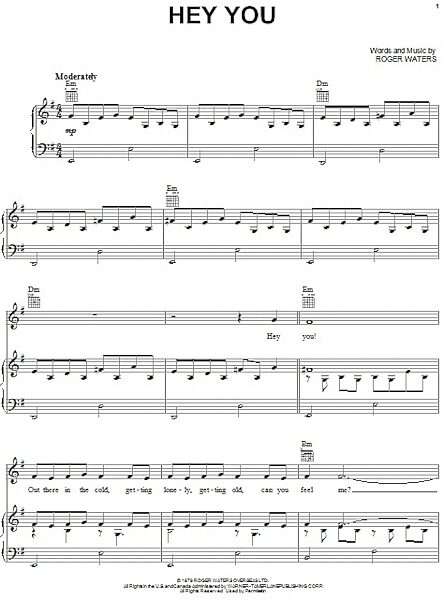 open zoom image for Hey You - Piano/Vocal/Guitar, New, Main