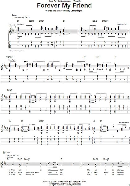 open zoom image for Forever My Friend - Guitar TAB, New, Main