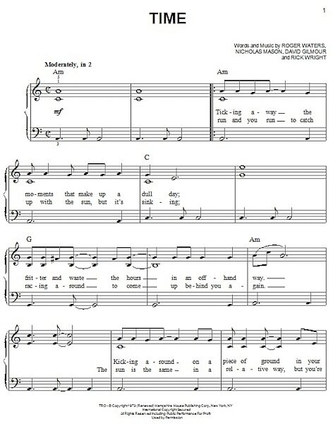 open zoom image for Time - Easy Piano, New, Main