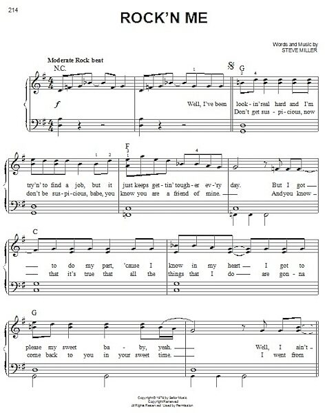 open zoom image for Rock'n Me - Easy Piano, New, Main