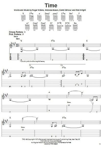 open zoom image for Time - Easy Guitar with TAB, New, Main