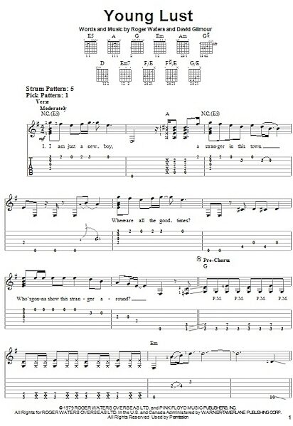open zoom image for Young Lust - Easy Guitar with TAB, New, Main
