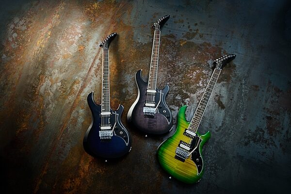 open zoom image for Gibson Victory Floyd Rose Electric Guitar (with Case), Deep Ocean Burst, Action Position Back