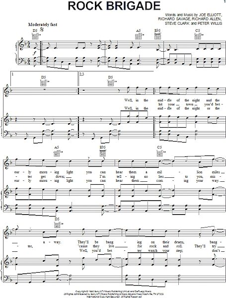 open zoom image for Rock Brigade - Piano/Vocal/Guitar, New, Main