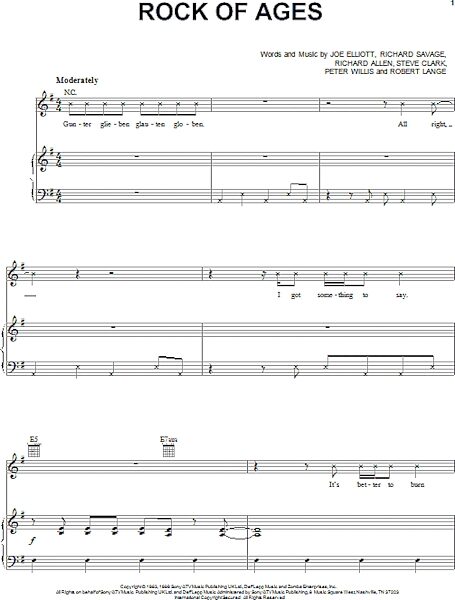 open zoom image for Rock Of Ages - Piano/Vocal/Guitar, New, Main