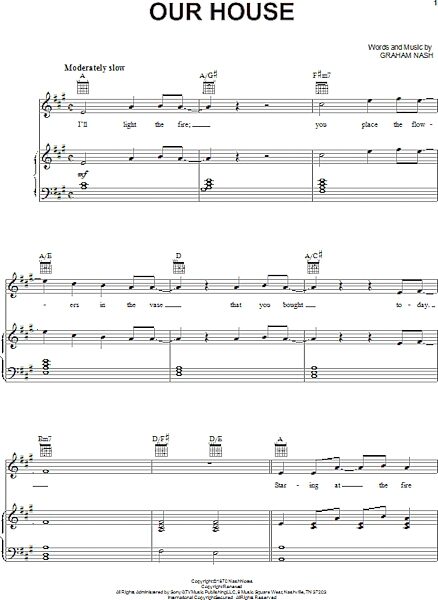 open zoom image for Our House - Piano/Vocal/Guitar, New, Main