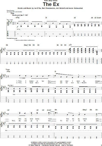 open zoom image for The Ex - Guitar TAB, New, Main