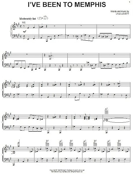 open zoom image for I've Been To Memphis - Piano/Vocal/Guitar, New, Main