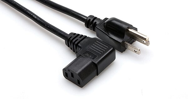 open zoom image for Hosa 3-Wire Grounded Right Angle Power Cable, 1 foot, PWC141R, Main