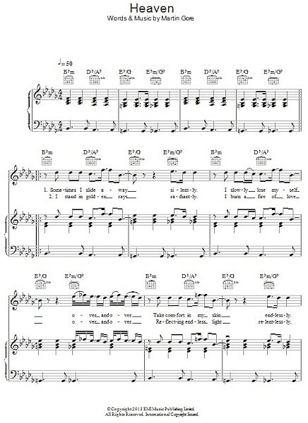 open zoom image for Heaven - Piano/Vocal/Guitar, New, Main