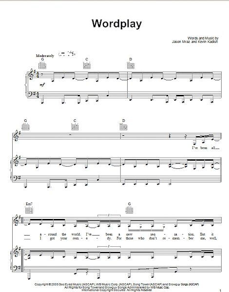 open zoom image for Wordplay - Piano/Vocal/Guitar, New, Main
