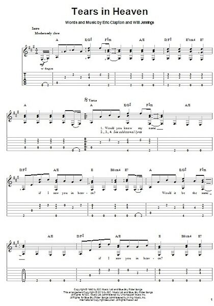 open zoom image for Tears In Heaven - Solo Guitar, New, Main