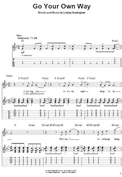 open zoom image for Go Your Own Way - Guitar Tab Play-Along, New, Main