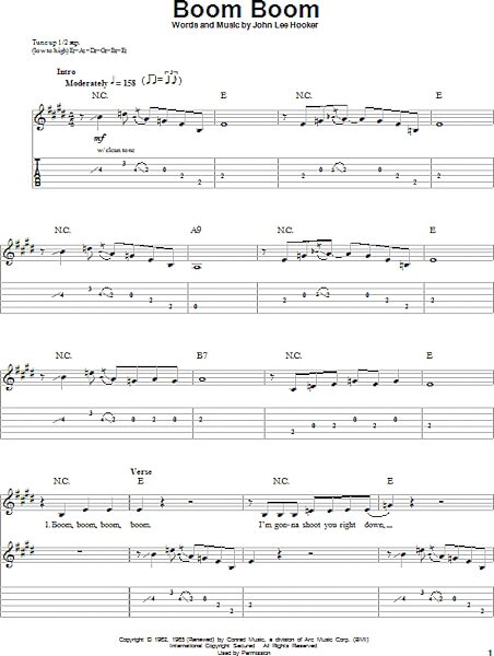 open zoom image for Boom Boom - Guitar Tab Play-Along, New, Main