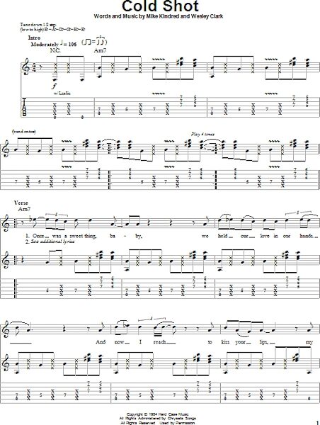 open zoom image for Cold Shot - Guitar Tab Play-Along, New, Main
