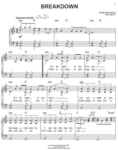 open zoom image for Breakdown - Easy Piano, New, Main