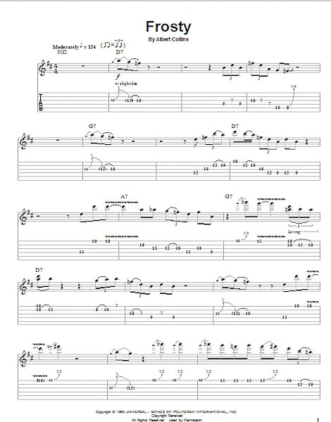 open zoom image for Frosty - Guitar Tab Play-Along, New, Main