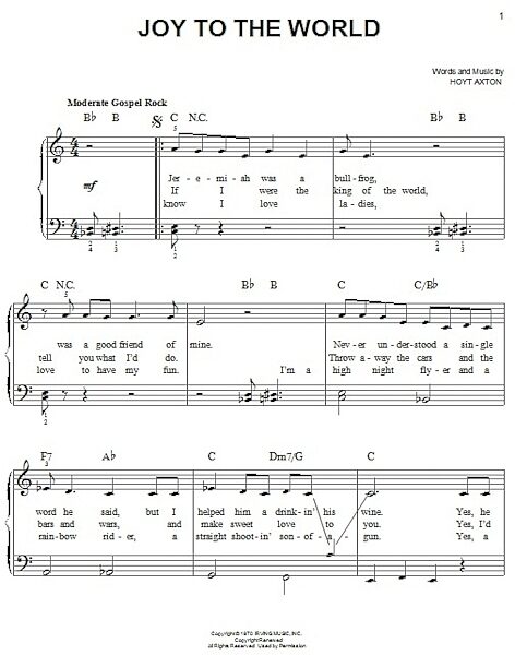 open zoom image for Joy To The World - Easy Piano, New, Main