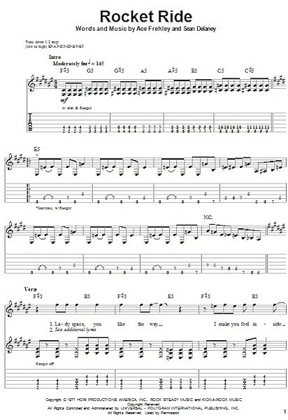 open zoom image for Rocket Ride - Guitar Tab Play-Along, New, Main