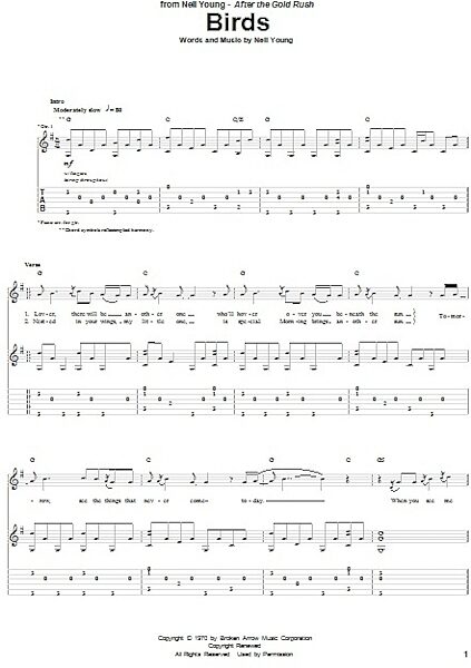 open zoom image for Birds - Guitar TAB, New, Main